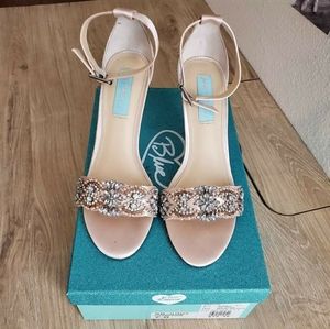 Betsey Johnson Blue Heels